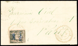 Cavalle n°6, 25c Sage, obl CAD perlé "Cavalle Turquie" (1900) ...