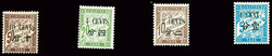 TAXE N°24 à 27 série des timbres-taxe de France de 1893 ...