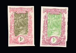 N°39 1f Avenue des cocotiers, 2 essais différents sur papier carton ...