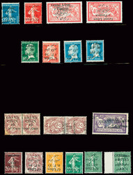 Joli lot de variétés du Grand LIBAN : N°1ba variété "NTIEMES" ...