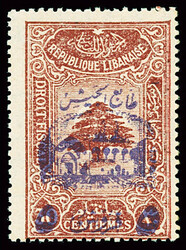 N°197 5 pi sur 30c brun, neuf **, TB