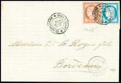 Colonies générales n°18 + 23 obl CAD "Guadeloupe Basse Terre" ...