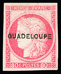 N°13 80c. rose, nsg, TB (léger clair), R (tirage 850 ex.). Signé ...