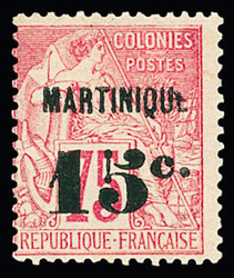 N°18A 15c. sur 25c. rose, neuf *, TB, RR (tirage 100 ex.). Signé ...
