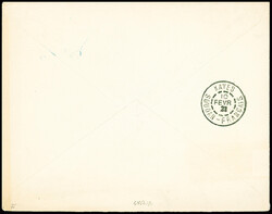 France n°140 obl CAD bleu répété à côté "Poste transsaharienne ...