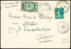 N°27 obl CAD "Tombouctou Soudan Français" (29 janv 23) + France ...