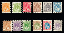 N°49 à 60 Reine Wilhelmine, avec le 58a au lieu du 58, les 12 ...