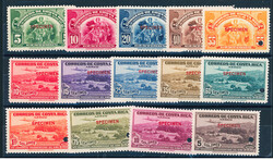 SERVICE POUR LA POSTE AERIENNE N°14 à 22 série Volcans complète, ...