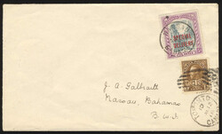 1918 (July 12), Toronto to Nassau, Bahamas, special delivery cover, ...