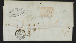 1847 (July 7), stampless folded entire from Pondichéry to Bordeaux, ...