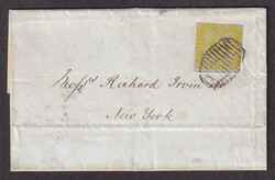 1857 (July 11), 6d orange yellow Heraldic, three ample to large ...