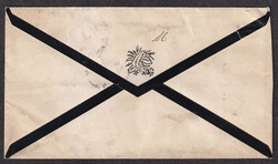 1874 (June 28), Way Office Jacksonville to Maine, mourning cover ...
