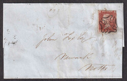 1843 (December 30), London "3" Maltese Cross on folded letter to ...