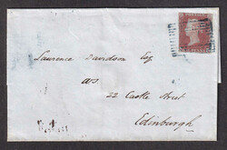 1849 (October 23), "273" Numeral of Oban in blue, 1844-type, tying ...