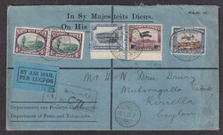1932 (January 26), registered first flight cover from Windhoek to ...