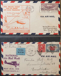 United States, 1920s/2000s, first flight, airmail and FDC collection ...
