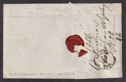 1856 (September 21), folded cover from Szegedin to Pesth, Hungary, ...