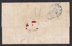 1854 (September 30), Paris to Havana, stampless folded letter via ...