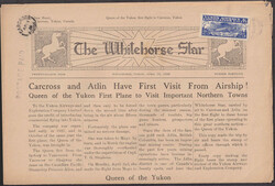 1928, 25c blue Yukon Airways and Exploration Co., used on Whitehorse ...