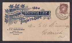 1894 (June 27), Great Industrial Fair, Toronto, advertising cover ...