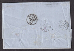 1865, 30c Franklin, single franking, New York to Switzerland, ...