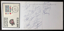 Belgium, 1970 “Sportimex” World Cup team autographed souvenir ...