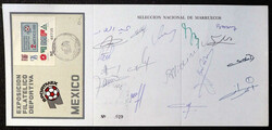 Morocco, 1970 “Sportimex” World Cup team autographed souvenir ...