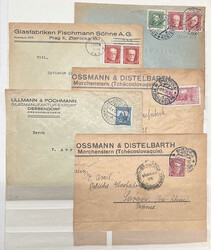 Czechoslovakia, 1917/1970, postal history collection of about 116 ...