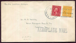 1928 (May 13), U.S. Marines in Haiti airmail cover, franked with 2c ...