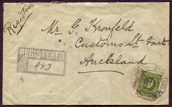 Samoa, 1913 (January 10), registered cover from Pago Pago to New ...