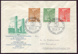 1952 (June 20), Berlin Vorolympische Festtage first day cover, ...