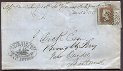1852 (March 5), Forwarded by Edwards, Sanford &amp; Co, folded letter ...