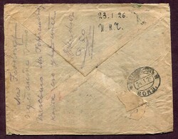 1926 (January 23), registered cover from Vladivostok to Shanghai, ...