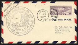 Davis, Doug, 1931 (February 9), CAM 25 first flight signed cover, ...