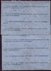 1870 (September 26), Ballon Monté folded letter to Verdun, with "PAR ...