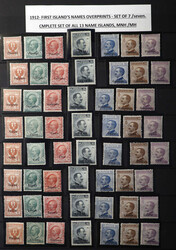 Italy: Aegean Islands, 1909–1932, specialized collection on album ...