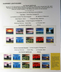 Lighthouses, Great Britain stamp and postcard collection in two ...