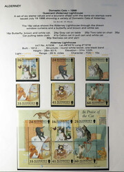 Lighthouses, Great Britain stamp and postcard collection in two ...