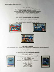 Lighthouses, Middle East and Africa topical collection in one carton, ...