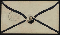 1852, 3d red Beaver on wove paper, good to large margins, tied to ...