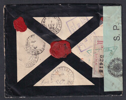 1918 (January 15), Lima to Pelotas, Brazil, WWI censored registered ...