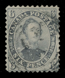 1859, 6d grey violet Consort, perforated 11¾, used, lightly-struck ...