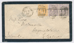 1882 (February 5), Putlam to Bagnalstown, Ireland, via Galle, ...