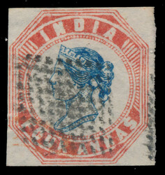1854, 4a blue & red, Third Printing, Head Die III, Frame Die I, a ...