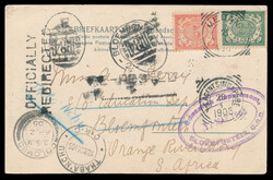 1905 (April), Medan to Bloemfontein, Orange River Colony, redirected ...