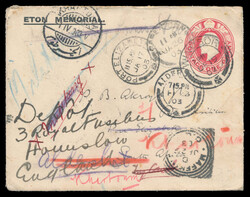 1902 (December 19), cover to the 3rd Royal Fusiliers in Port ...