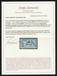 1919, 20p on 5fr dark blue & buff, overprinted on Merson issue of ...