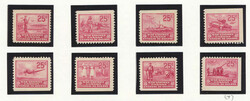1940-1941, War Savings, group of 25c carmine booklet panes and single ...