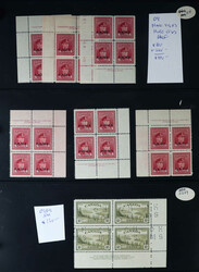 1949/1963, mint collection of Official plate blocks, a well-organised ...