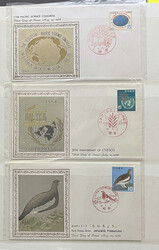 Japan, 1964–1967, group of 51 silk first day covers neatly ...